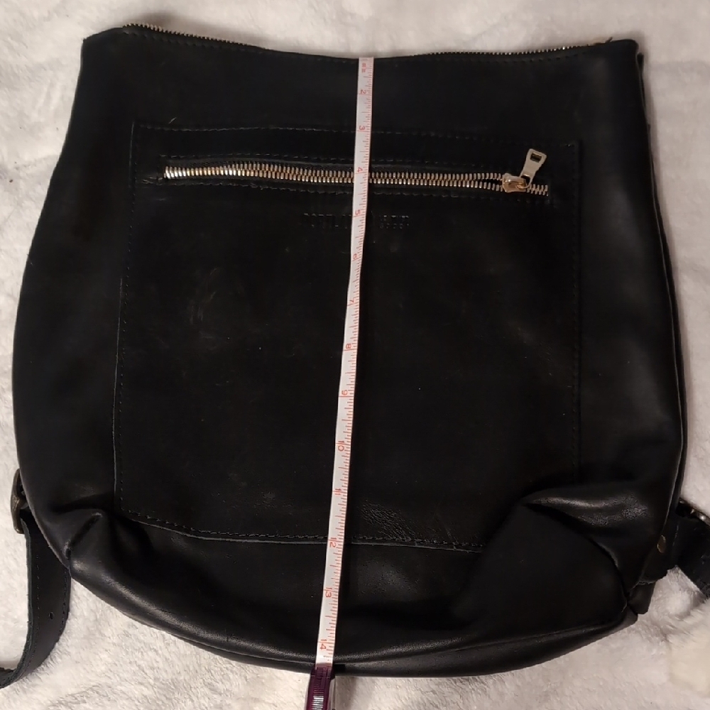 Black Leather backpack Bag